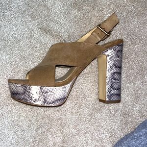 MK beautiful animal print sandals